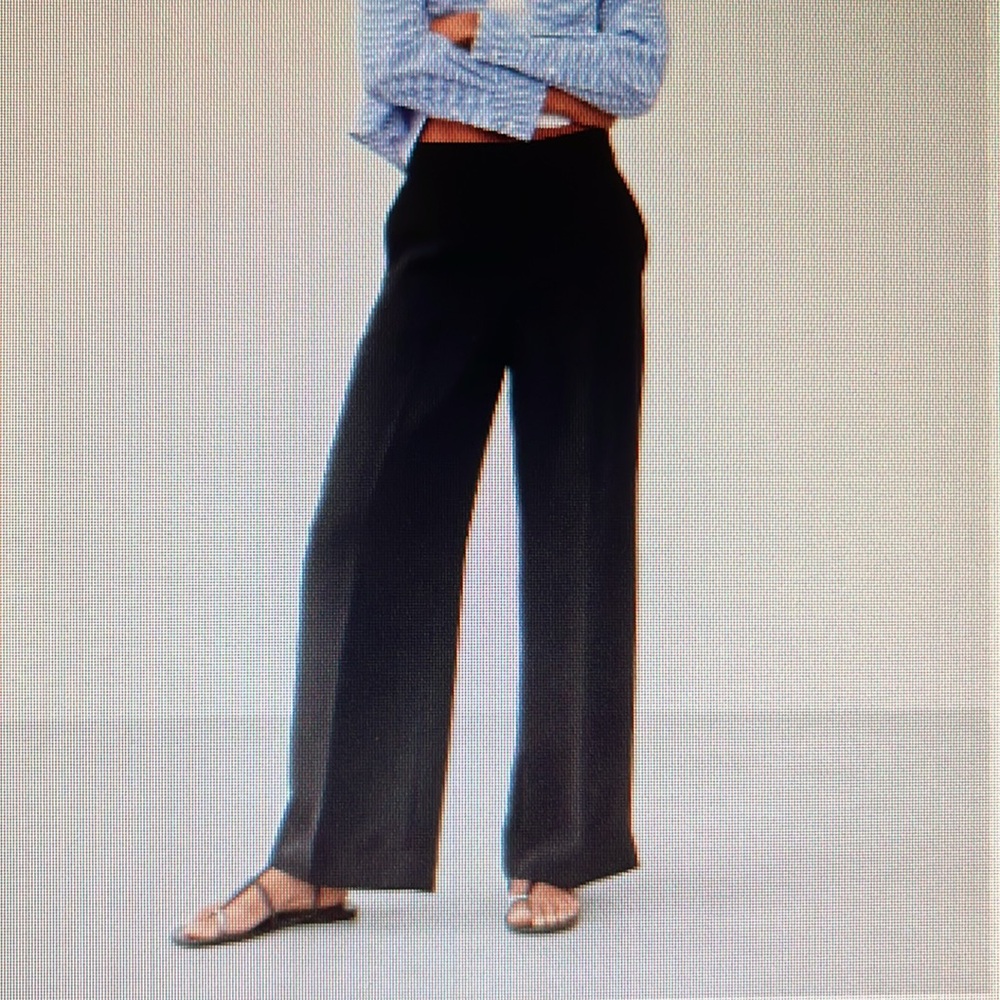 Banana Republic Hayden Black Wide-Leg Pants Size 6 Never Worn